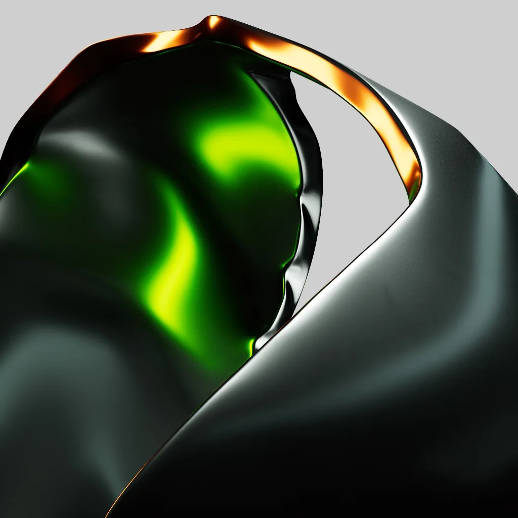 green and silver